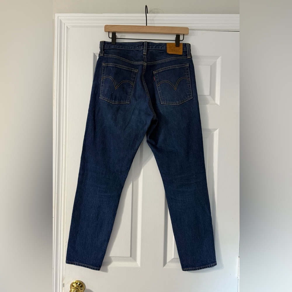 Levi’s Wedgie Fit High Rise Button Fly Jeans – Size 29 Dark Wash - Picture 10 of 13